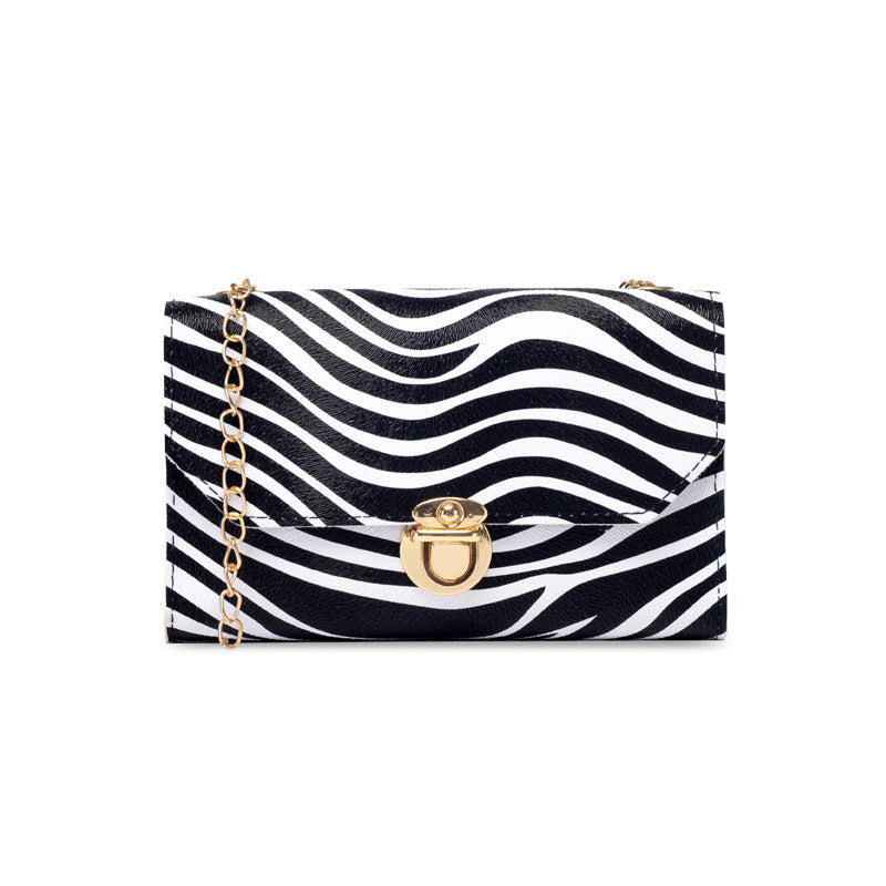 Wholesale PU Leopard Patterned Snake Patterned Small Square Bag Single Shoulder Crossbody Bag